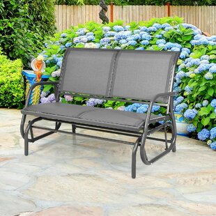 Isabela metal retro glider outlet bench august grove